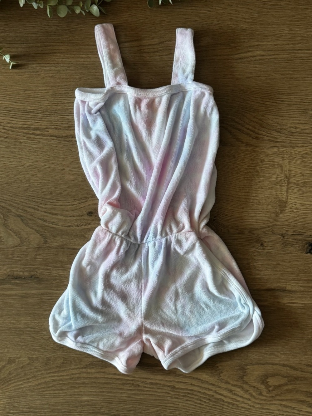 GAP Kids Pink Terry Cloth Romper XS Tie Dye Sleeveless Summer Cover Up